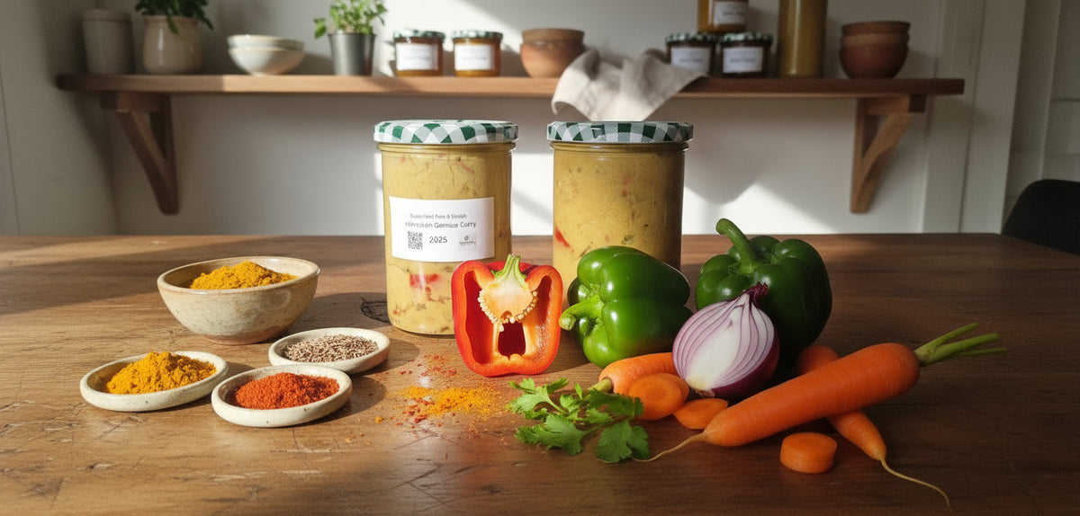 🍛 Hähnchen-Gemüse-Curry mild | Viel frisches Gemüse & Hähnchen | Superfood – fein & ehrlich 400 g