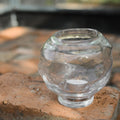 "Bunch" – Mini-Windlicht auf Fuß – Kerzenwindlicht – Transparent – 12 cm